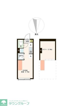 ハーモニーテラス都立家政の物件間取画像